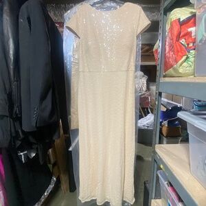 STUNNING BILL LEVKOFF SEQUIN LONG DRESS